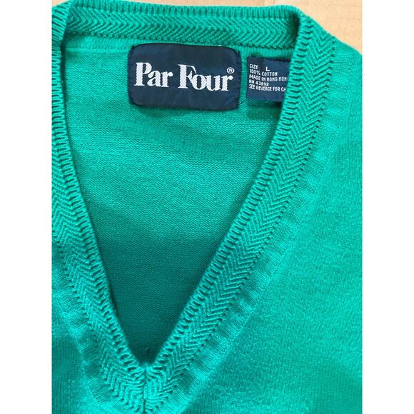 Vintage Par Four Golf Golfer Knit Pullover Sweater Men’s Size L - Picture 3 of 3